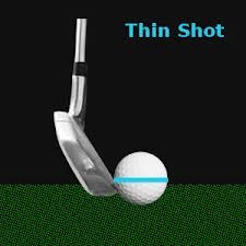 thin golf shot
