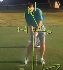 centered backswing